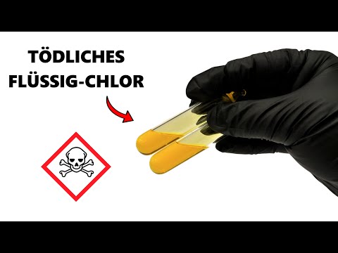 Flüssiges Chlor synthetisieren (aus Poolchlortabletten)  |  [𝟰𝗞] | JJChemistry