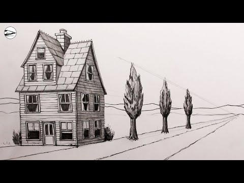 Mastering One-Point Perspective Realistic House: Narrated Drawing Tutorial for Beginners