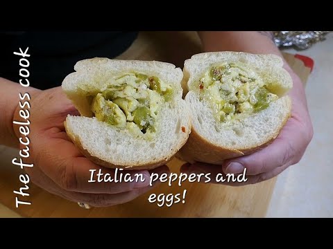Italian pepper and egg sandwich that's great anytime!