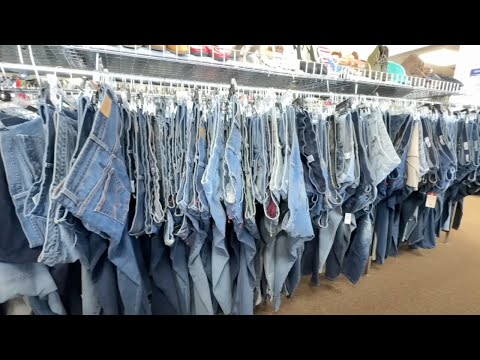 Cut up thrift store jeans for this BRILLIANT storage idea!