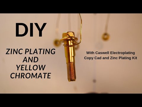 ZInc Plating Hardware with Caswell Electroplating Copy Cad Zinc Plating Kit