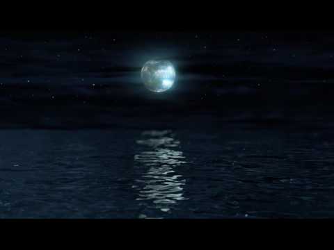 Full Moon Reflection over the Sea | 4K Relaxing Background