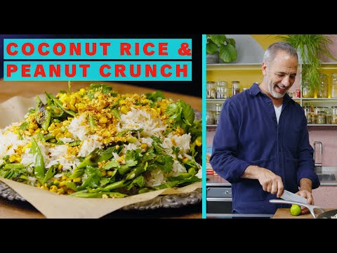 Coconut rice with peanut crunch | Ottolenghi Test Kitchen