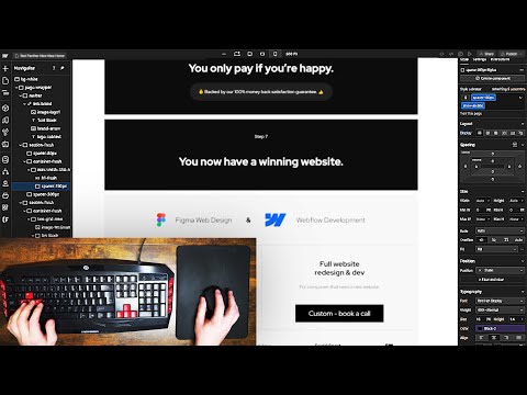 ASMR Webflow - Developing a Landing Page - No Talking