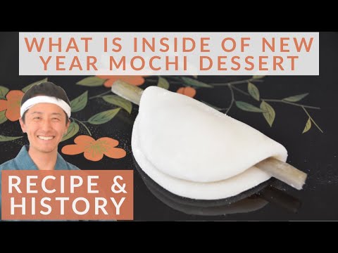How to make New Year Japanese mochi sweets, Hanabira-mochi and the history