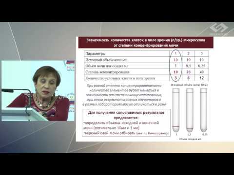 И.А. Волкова – К вопросу о стандартизации микроскопии осадка мочи