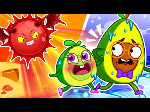 6 🔥 Hot vs Cold ❄️Play Safe at the Winter Playground || Best Cartoon by Pit & Penny Stories 🥑💖