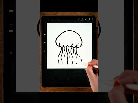 🪼 Jellyfish Doodle on iPad #SpringOnYoutube #ArtwithFlo