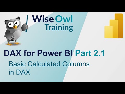 DAX for Power BI Part 2.1 - Basic Calculated Columns in DAX