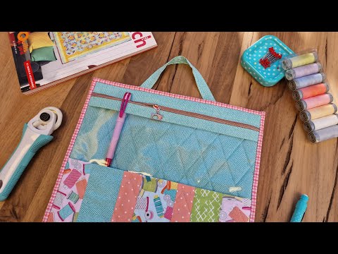 325. МК " Конверт для процессов с прозрачным окном" / Пошив текстильного конверта