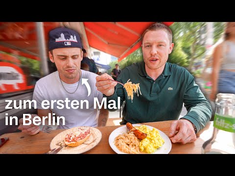 Amerikaner isst zum ersten Mal deutsches Essen in Berlin 🇩🇪