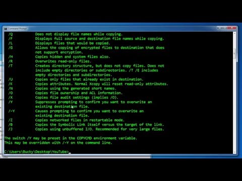 Windows Command Line Tutorial - 9 - Copying and Moving Files