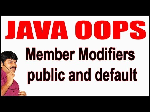 Java Tutorials || Java OOPS  ||   Member Modifiers public and default || by Durga Sir