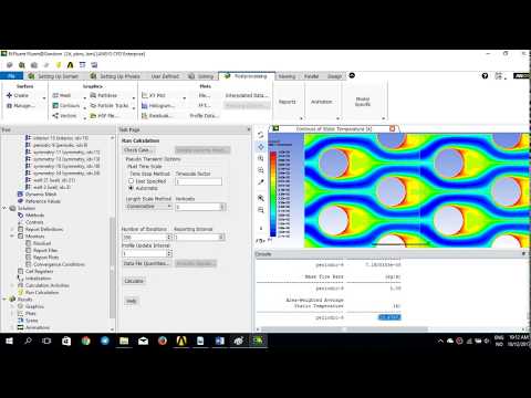 Ansys Fluent tutorial 7, Modeling Periodic Flow and Heat Transfer