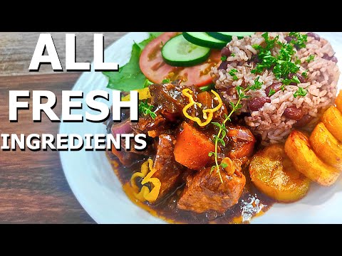 Brown Stew Chicken! Jamaican Sunday Dinner