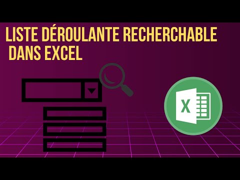 liste déroulante recherchable dans excel