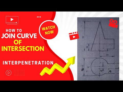 How to draw curve of intersection and development of a cone and cylinder surfaces