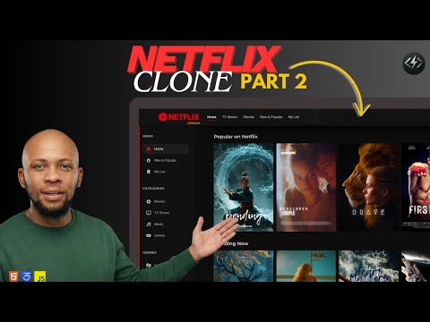 Build Netflix Clone 2025 with HTML & CSS (Part 2) –  CSS Full course|Frontend projects