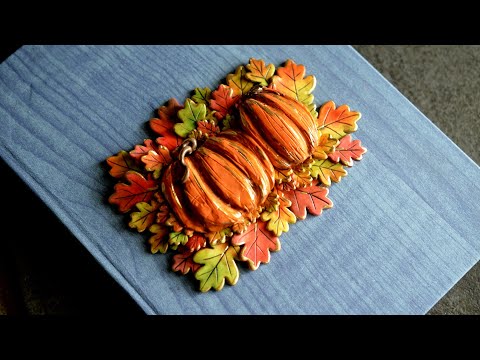 Create Stunning Autumn Book Cover: Polymer Clay Tutorial 🍂📚