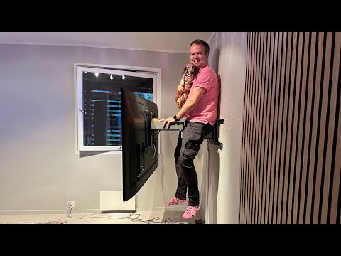 How strong is a Tv mount? Unboxing, installation and testing Vogels TVM 5855 full motion.