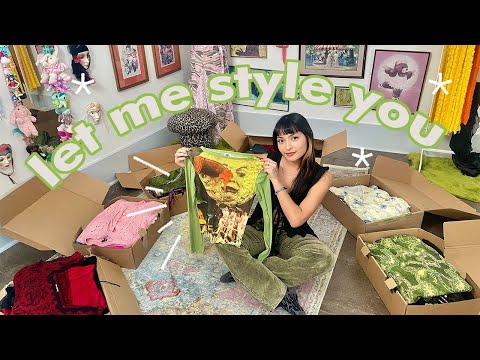 THRIFT WITH ME // curating and giving away *FREE* style bundles!!!