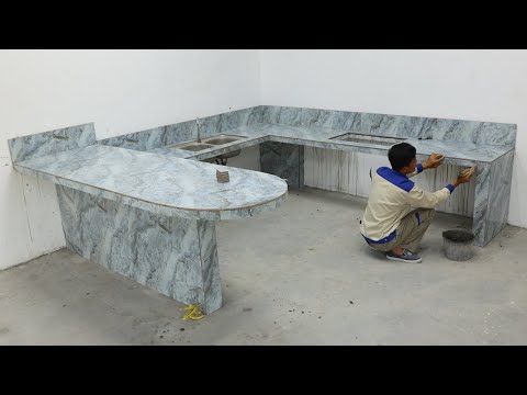 Ideas Design Kitchen Table Modern || Building & Install Kitchen Table With Ceramic Tiles