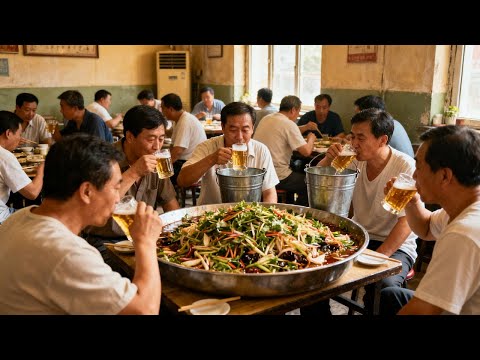 长春73年国营老饭店，啤酒用桶打40块3升 凉菜10元一大盘随便拼【舟小九】