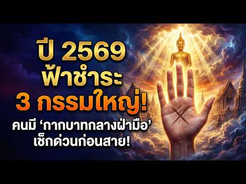 ปี 2569 ฟ้าชำระ 3 กรรมใหญ่! คนมี 'กากบาทกลางฝ่ามือ' เช็กด่วนก่อนสาย! (วิธีต่อชะตาฉบับหลวงปู่ดู่)