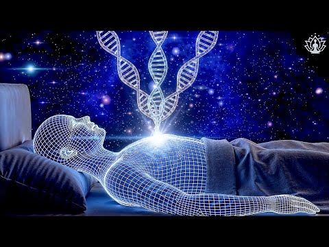 432Hz + 528Hz – Full Body Recovery While You Sleep, Melatonin Release, Eliminate Stress