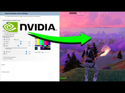 The BEST Fortnite NVIDIA Control Panel Color Settings + Game Color Settings *UPDATED*