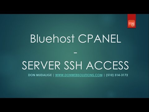 How to SSH in to your Bluehost Account ( Step by Step information)