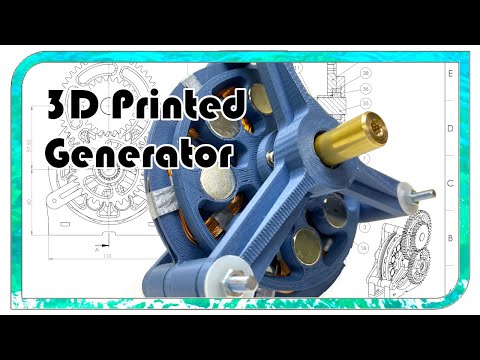 3D printed generator and how it works.