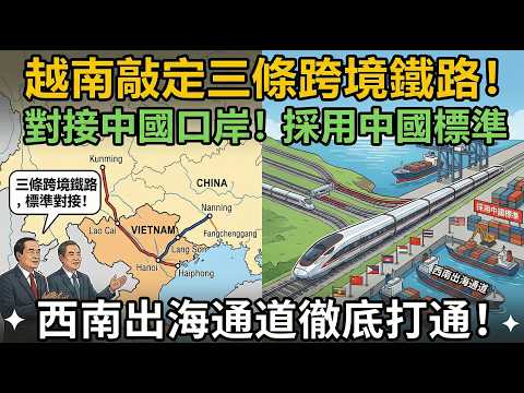 越南終於下定決心!求中國承建老街 — 河內 — 海防鐵路,三條跨境大動脈全線啟動!