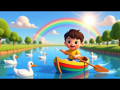 Row Row Row Your Boat π€π | Cute 3D Nursery Rhymes for Kids | Laila Fun