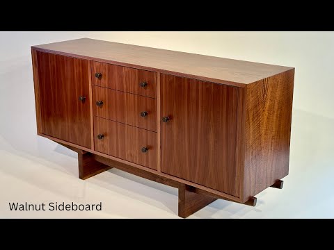 Build a Modern Sideboard / Walnut Buffet / How to Veneer