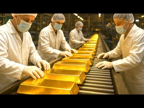 Inside the Gold Factory: From Mine to Pure Luxury Gold Bars (Full Process)