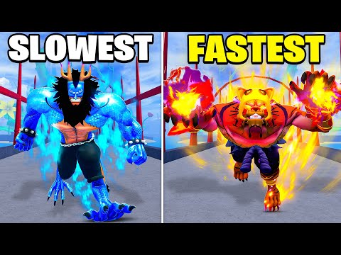 Slowest To Fastest Fruits in Blox Fruits Update 29