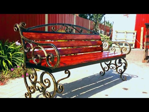 ЛАВОЧКА кованая СКАМЕЙКА своими руками. Холодная ковка
