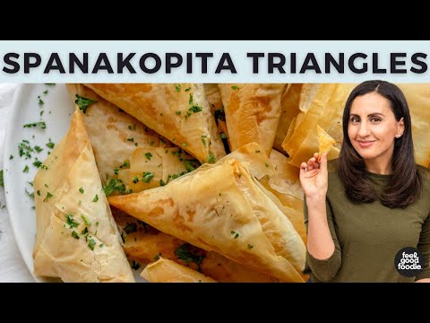 Easy Spanakopita | Traditional Feta & Spinach Appetizer