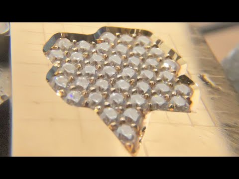 Diamond setting by Bc_jewellery1 - micro pave, Honeycomb/zig zag pave setting