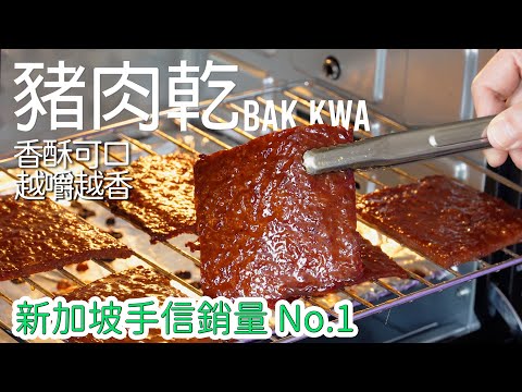 【零失败】烤箱也能做出脆皮美味的新加坡猪肉干！Singapore Bak Kwa | Bakkwa [广东话 cc Eng Sub] #南洋风味 #新加坡菜 #星马料理