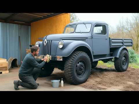 Man Spends 1000 Hours Restoring ALL-TERRAIN TRUCK Back to New | Renault R2087 by @RV-19