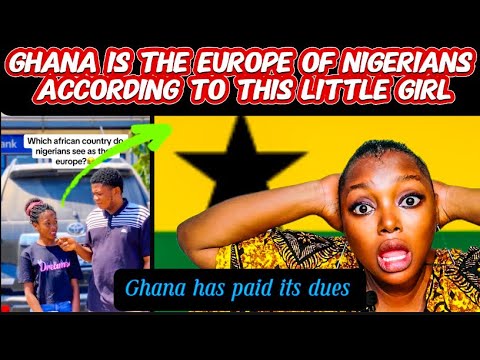 ACCORDING TO THIS LITTLE GIRL GHANA 🇬🇭 IS THE EUROPE OF MOST NIGERIANS AND THEY LOVE GHANA FOOD 🇬🇭