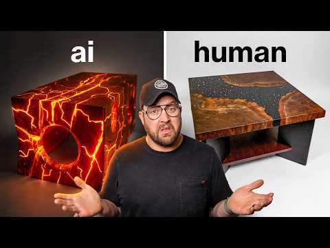 I Build 2 Epoxy Tables - Ai vs. Man