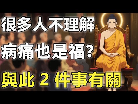 生病也是一種福報？佛陀僅用一個動作，揭示與前世功德有關！【因果|平安|健康】