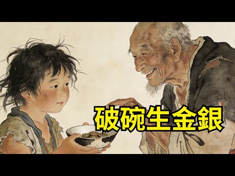孤兒行乞十年,將唯一破碗和半塊饃施捨垂死老道,老道笑指破碗:“此乃聚盆!”此後碗中銅錢取之不盡。#故事便利店#民間故事#傳統故事#故事頻道#聽書#睡前故事