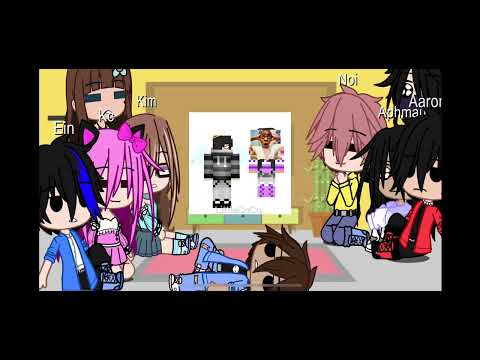 Aphmau,ein,Aaron,Kc,mac,￼Pierce,Kim,and Zane reacts to aphmau!!￼