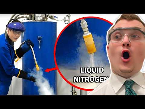 Making an Absurd Amount of Liquid Nitrogen from Scratch - Nuclear Engineer Reacts to NileRed