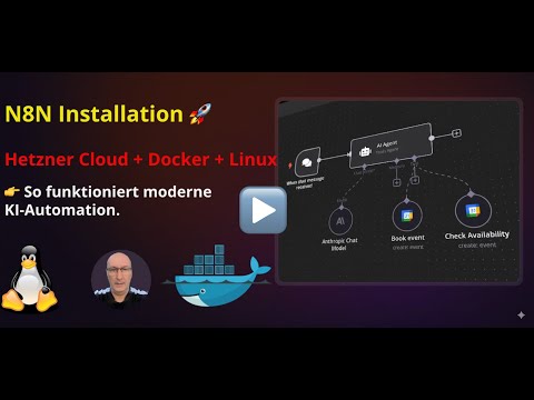 N8N Installation 🚀 Hetzner Cloud + Docker + Linux | Schritt-für-Schritt Anleitung“