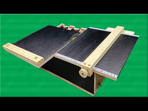 Make a Sliding Mini Table Saw Using 795 Motor DC